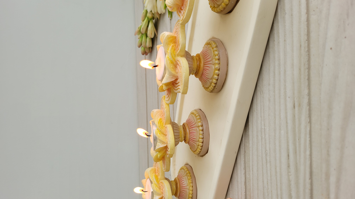 Quad Buttermilk Candle Platter