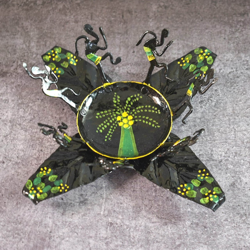 Handmade Tribal Men Tea Light Candle Holder|Wrought Iron | Handmade | | Anniversary gift | Housewarming present